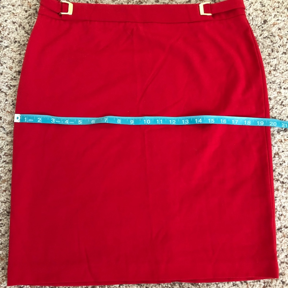 New York & Company Red Pencil skirt